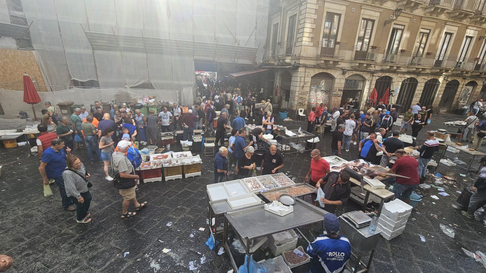 Rybí trh La Pescheria v Catanii